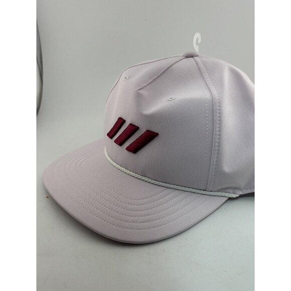 NEW - Adidas Women's Golf 5 Panel Rope Hat Red & White - Picture 2 of 10